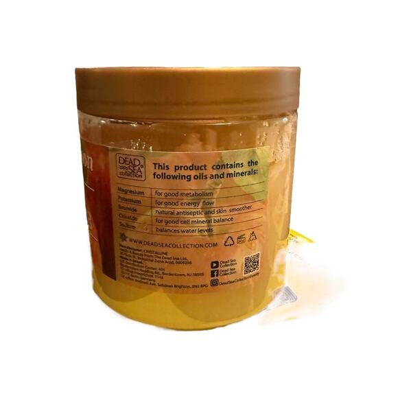 1 Jar Pack Dead Sea Collection Apple Cinnamon Mineral Salt Scrub 23.28oz - Picture 3 of 5